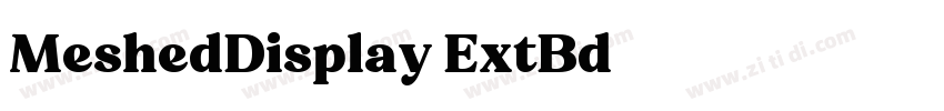 MeshedDisplay ExtBd字体转换